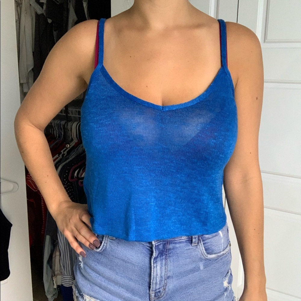 Blue tank